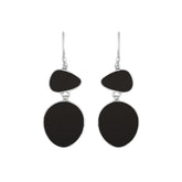 AE-6243-SHB Sterling Silver Earring With Black Shell Jewelry Bali Designs Inc